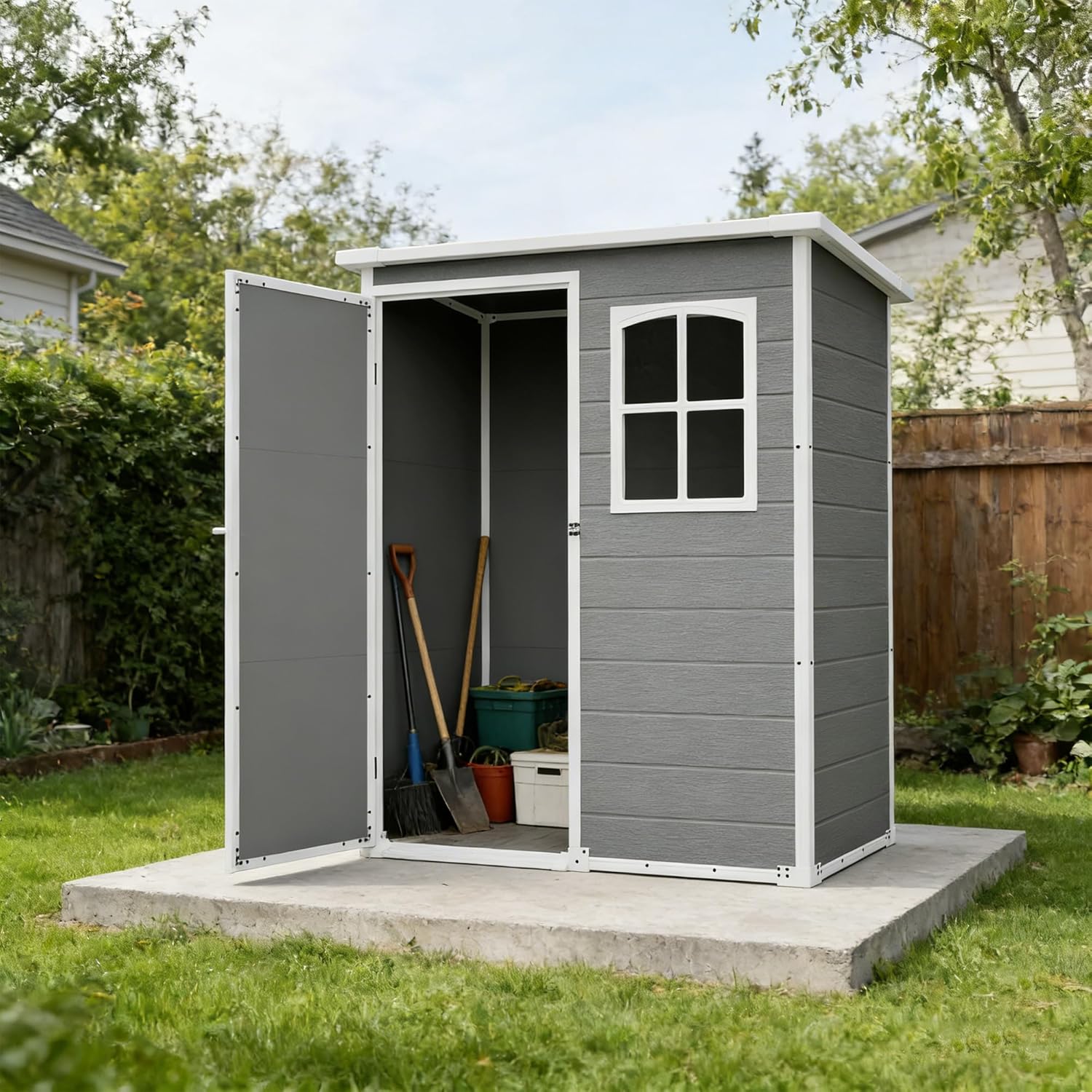 Outdoor Furniture For Patio - Resin Outdoor Storage Shed Kit Plastic