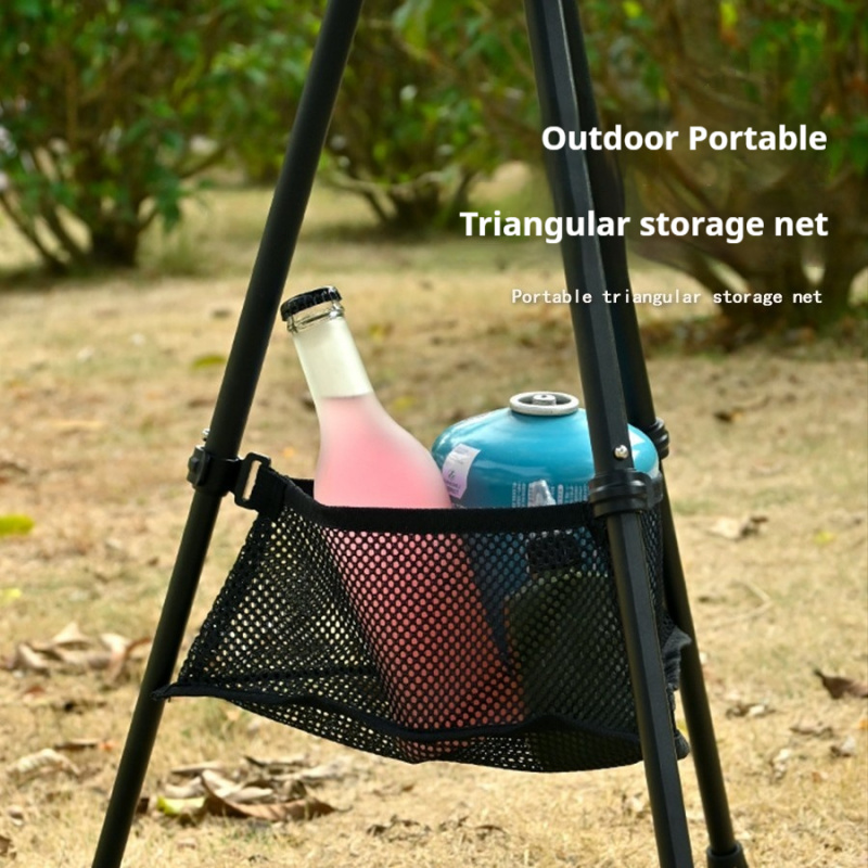 Outdoor Furniture Australia - Portable Triangular Under Table Storage Net,
