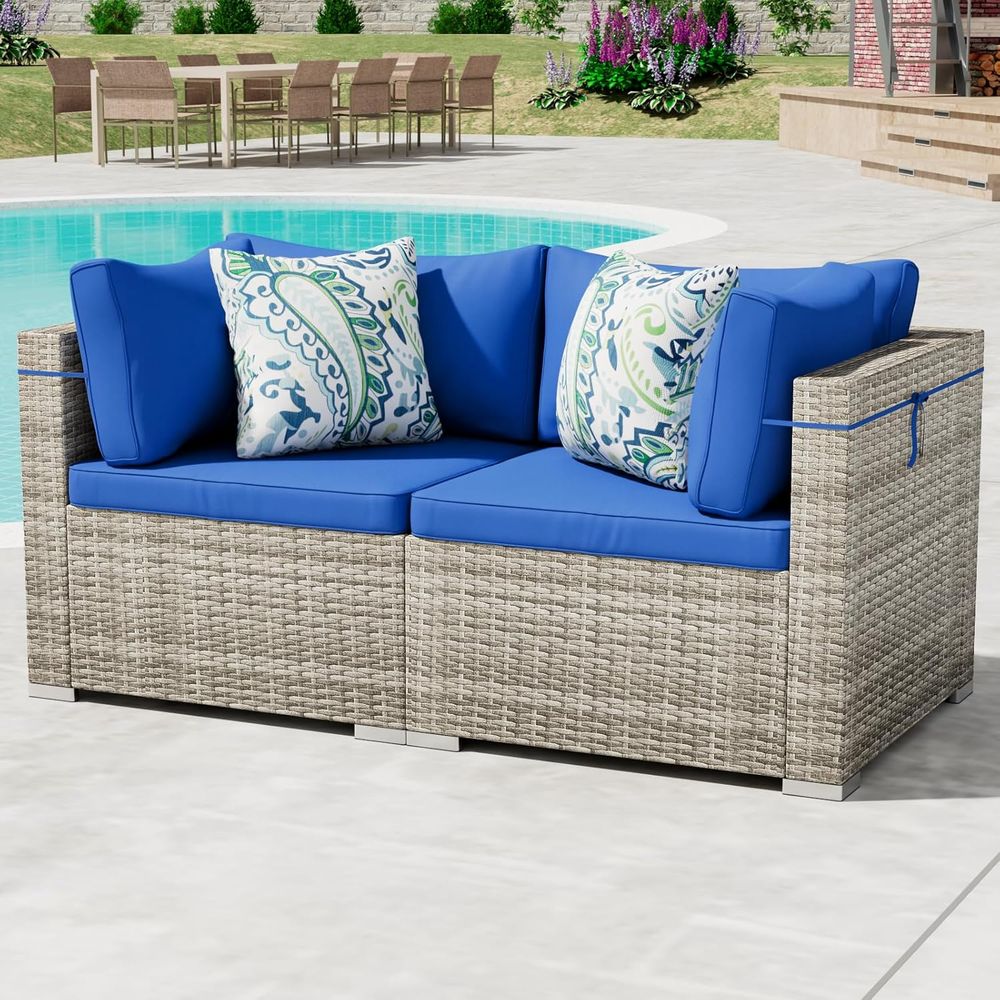 Outdoor Furniture Without Cushions - 2 Piece Patio Furniture Set, Outdoor