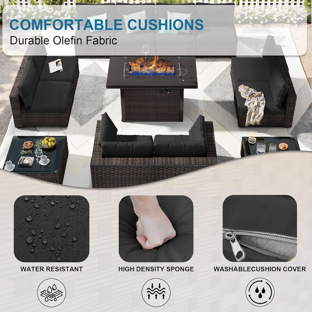 13-Piece Outdoor Sectional Pat – Outdoor Furniture Fire Pit recenzja i cena