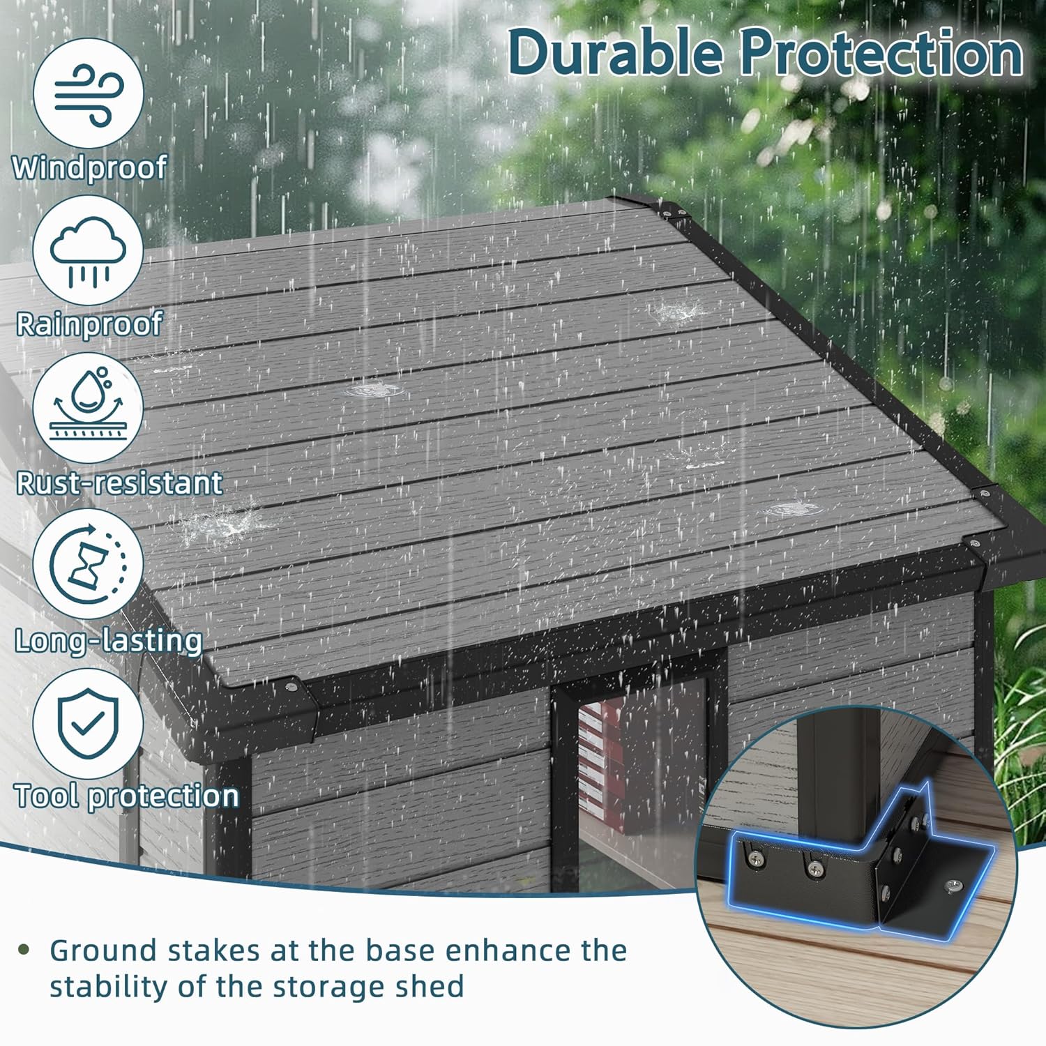 6X4 FT Outdoor Shed, Plastic S – Outdoor Furniture For Patio recenzja i cena