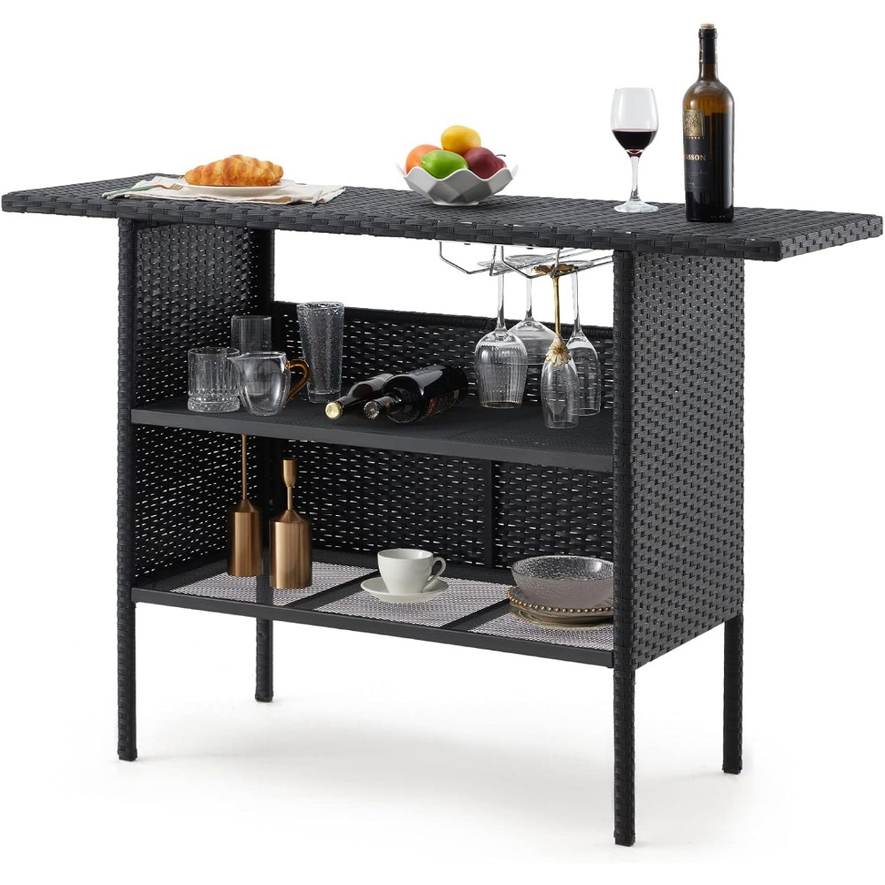 Outdoor Patio Wicker Bar Count – Outdoor Furniture Fire Pit recenzja i cena