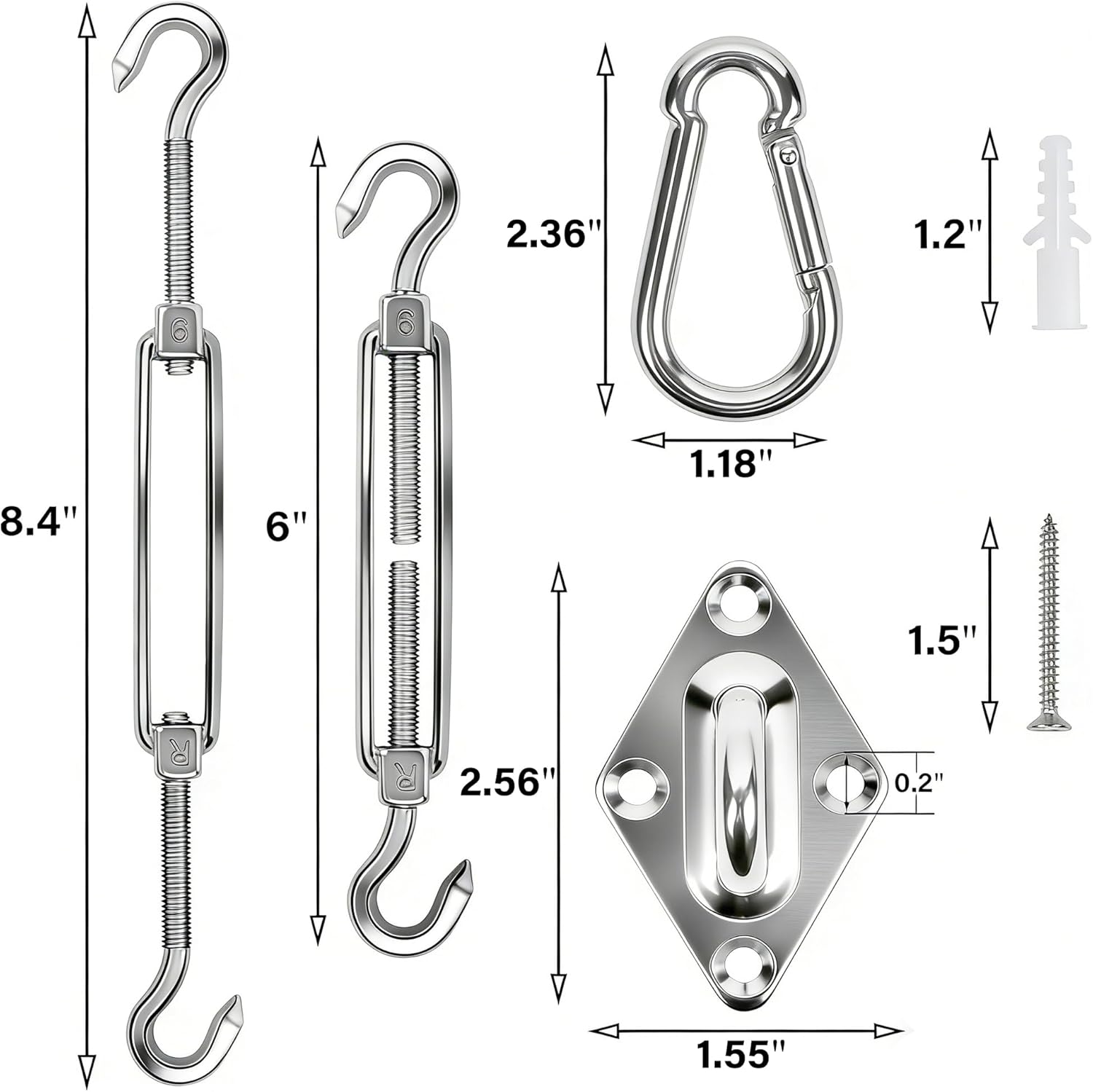 80 Pcs Shade Sail Hardware Kit – Sun Sail Shade recenzja i cena