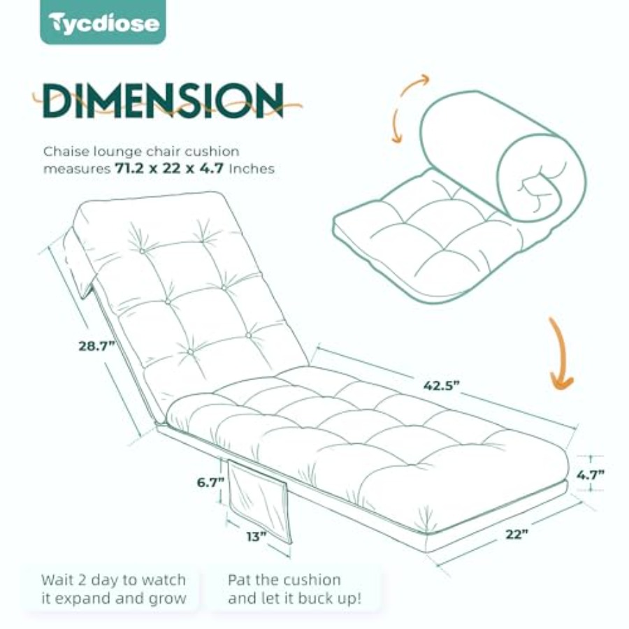 Outdoor Chaise Lounge Chair Cu – Outdoor Furniture Cushions 22 X 22 recenzja i cena