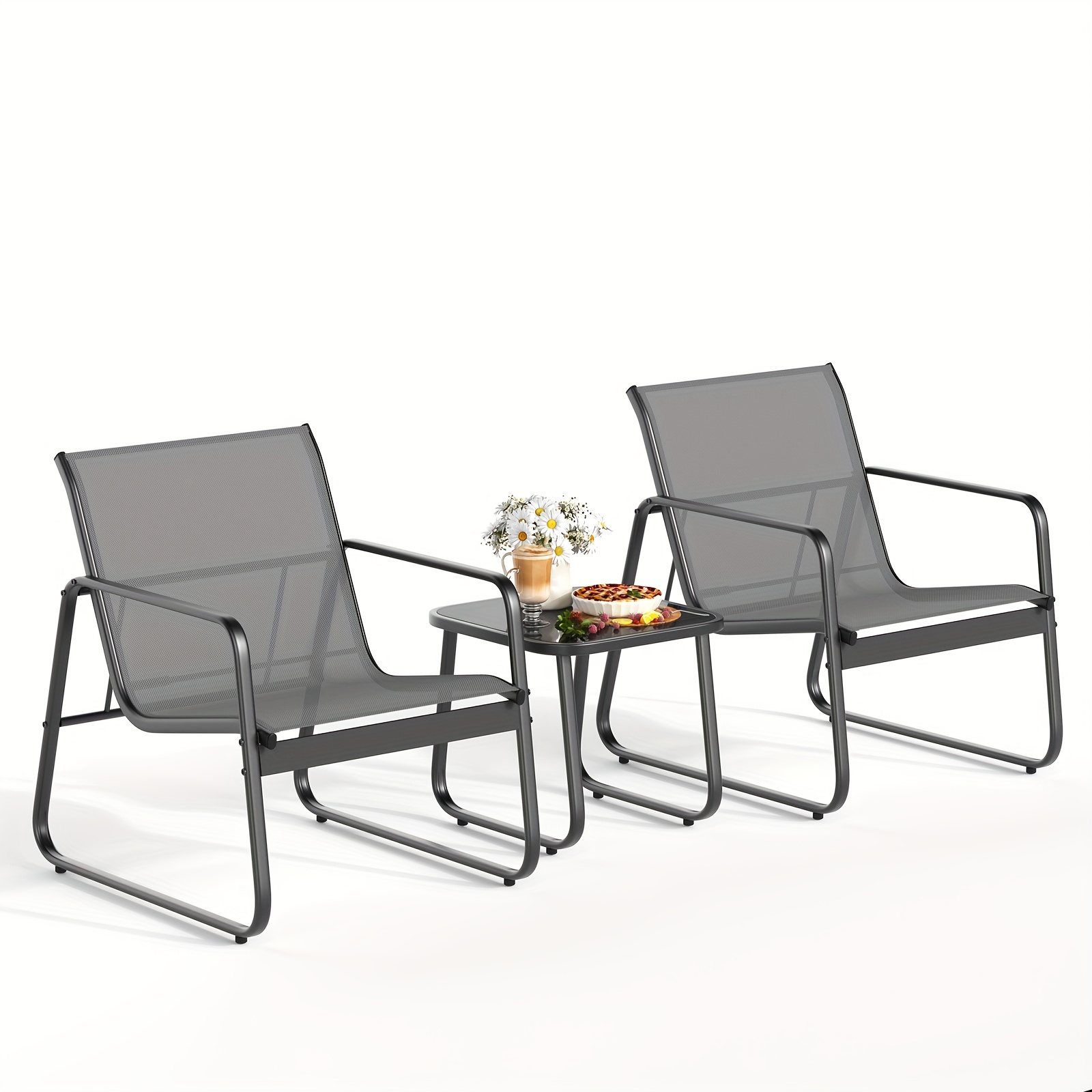 LODEIJA Patio Chairs Set of 3, – Outdoor Furniture Brands recenzja i cena