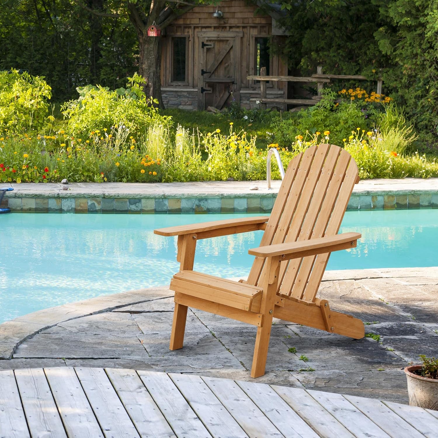 Folding Adirondack Chair Set o – Outdoor Furniture Fire Pit recenzja i cena