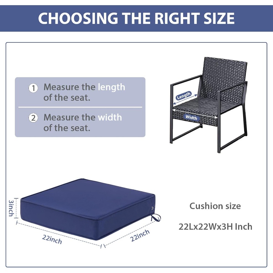 Outdoor Chair Cushions Set of  – Outdoor Furniture Cushions 22 X 22 recenzja i cena