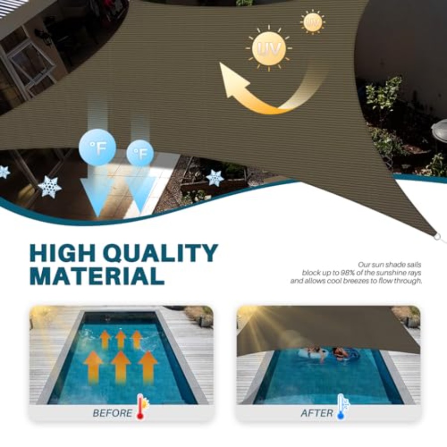 14'x16' Sun Shade Sail Outdoor – Sun Sail Shade recenzja i cena