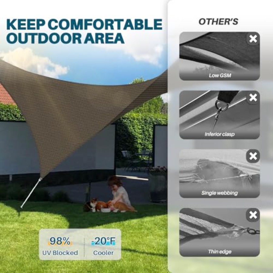 14'x16' Sun Shade Sail Outdoor – Sun Sail Shade recenzja i cena