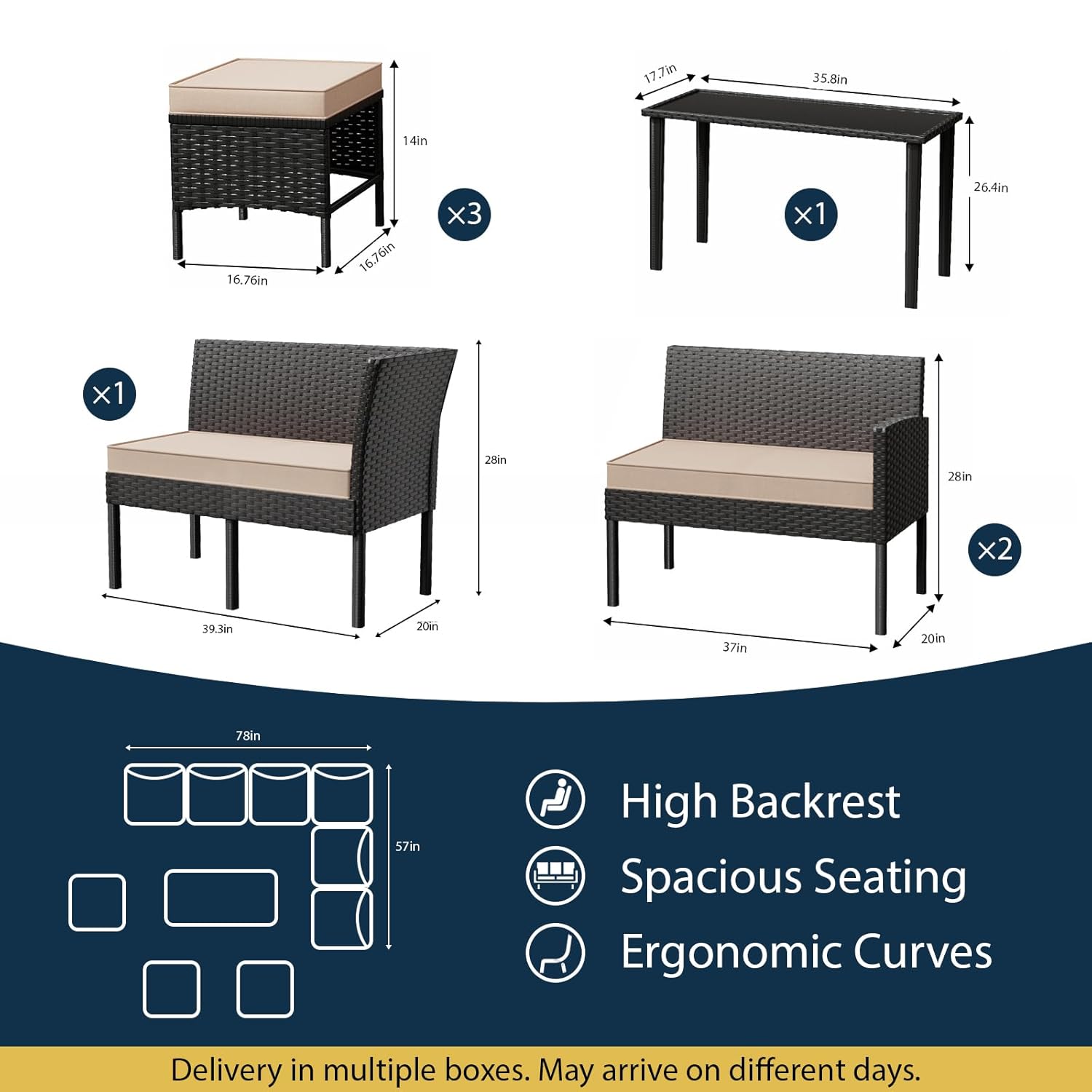 7-Piece Outdoor Patio Furnitur – Outdoor Furniture Without Cushions recenzja i cena