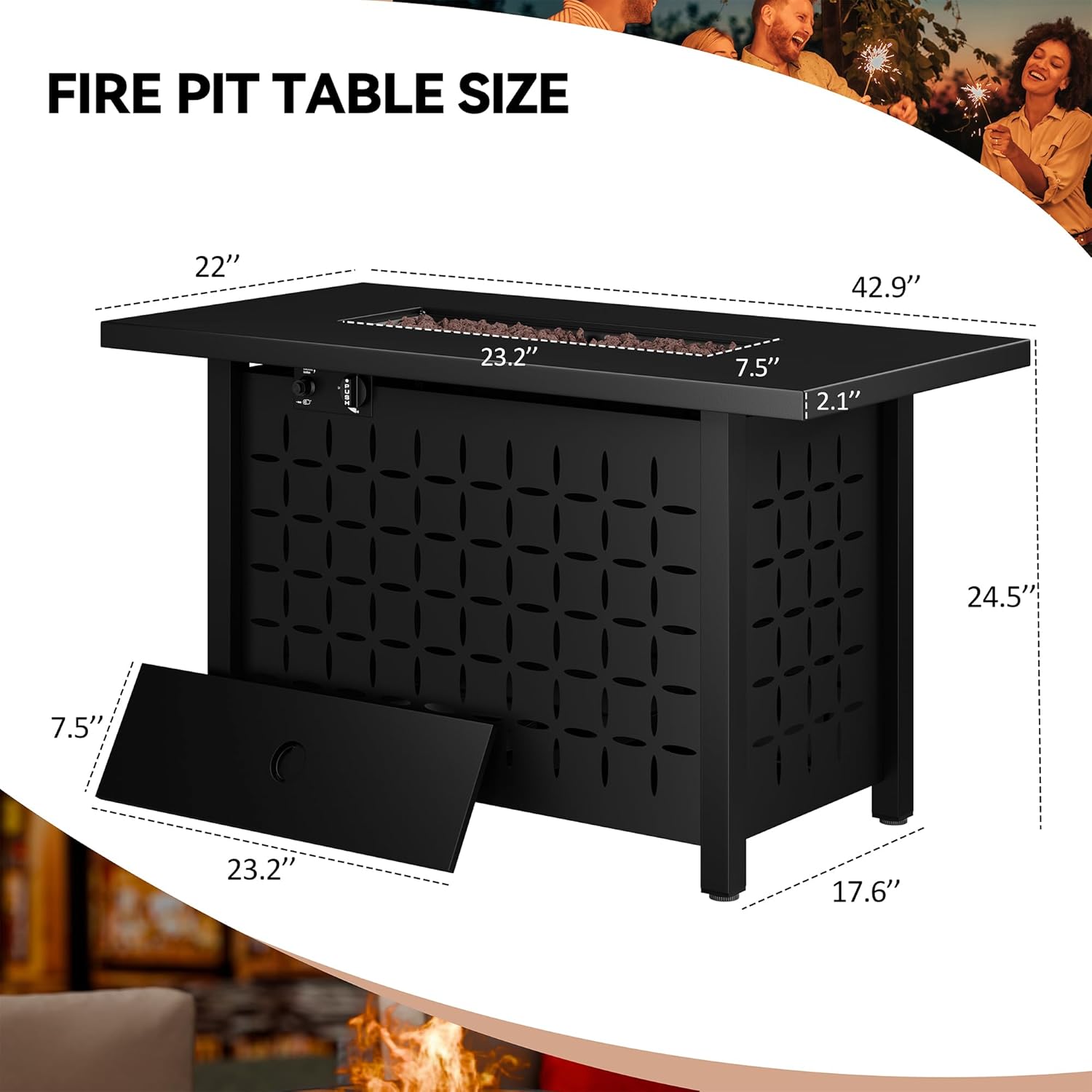 7 Piece Patio Furniture Set wi – Outdoor Furniture Fire Pit recenzja i cena