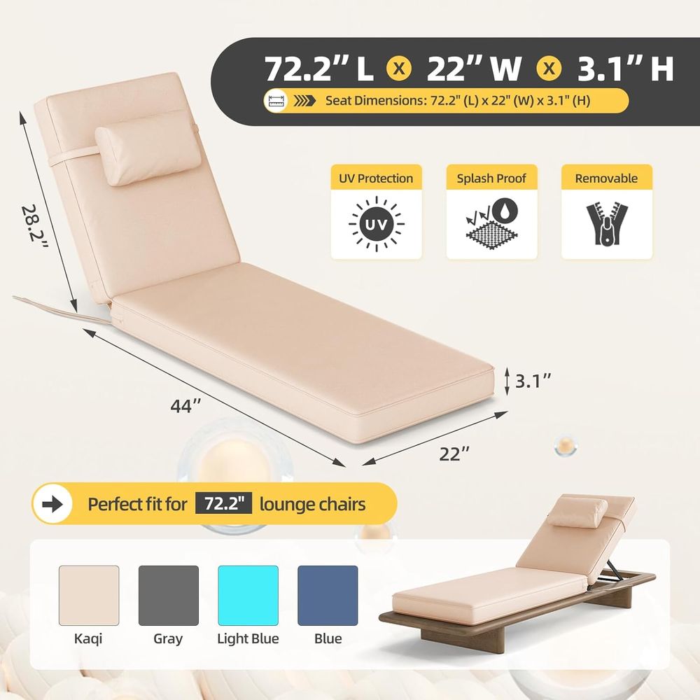 Set of 6, 72.2 x 22 x 3.9 Pati – Outdoor Furniture Cushions 22 X 22 recenzja i cena