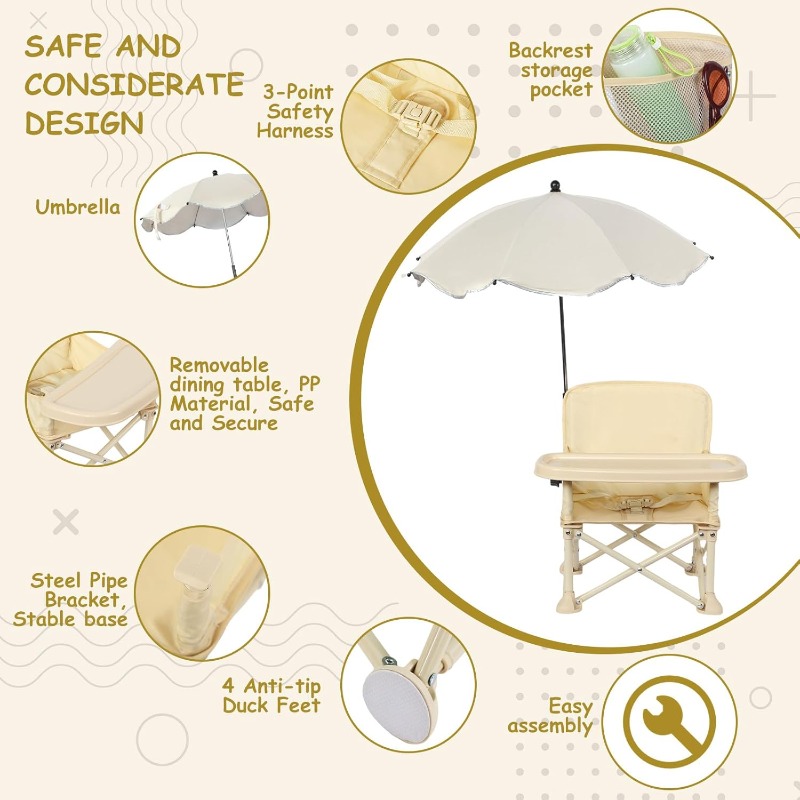 Baby Outdoor Beach Chair with  – Outdoor Furniture Australia recenzja i cena