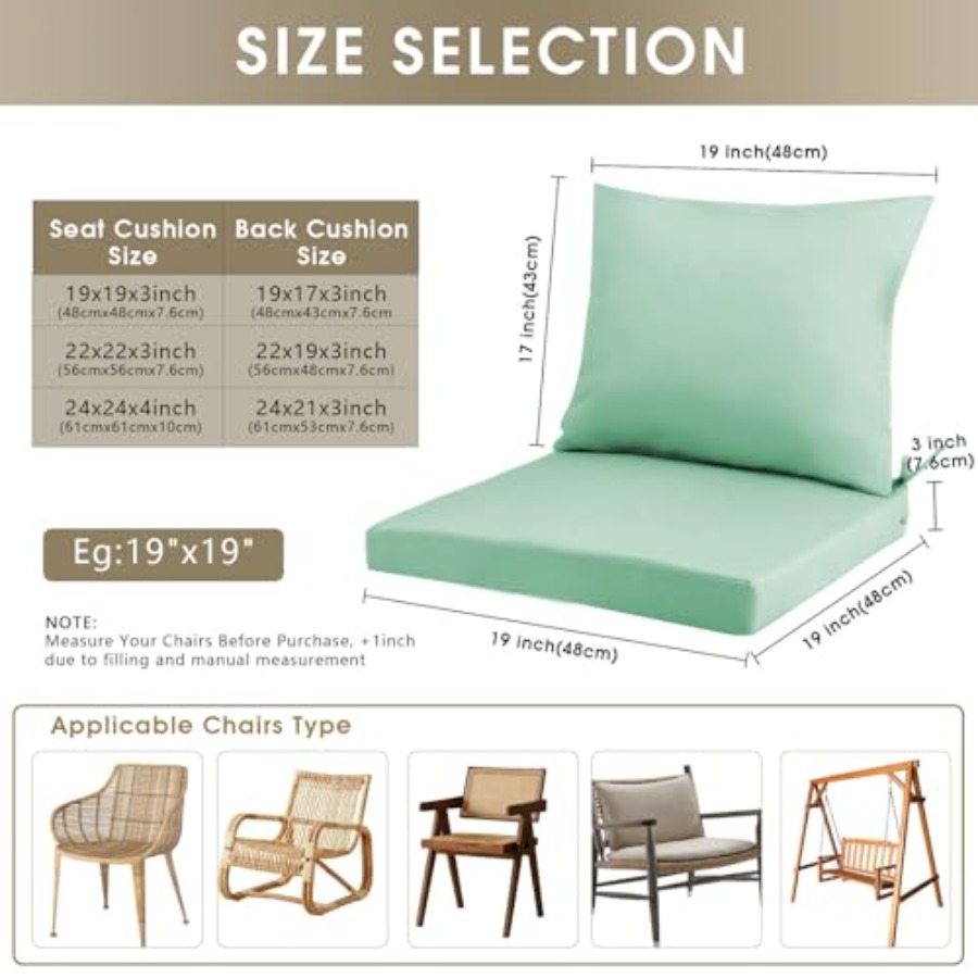 Outdoor Seat Cushion Set 22 x  – Outdoor Furniture Cushions 22 X 22 recenzja i cena
