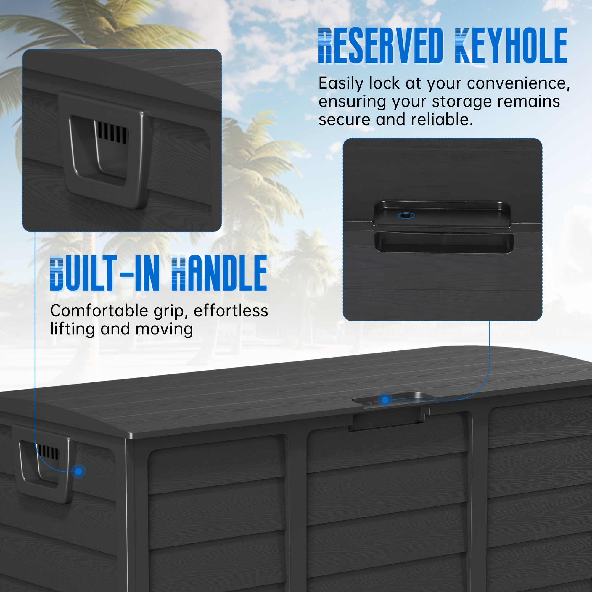 Weatherproof Resin Storage, 75 – Outdoor Furniture For Patio recenzja i cena