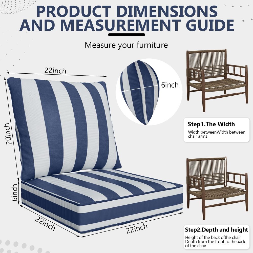 x 22 x 6 Outdoor Deep Seat Cus – Outdoor Furniture Cushions 22 X 22 recenzja i cena