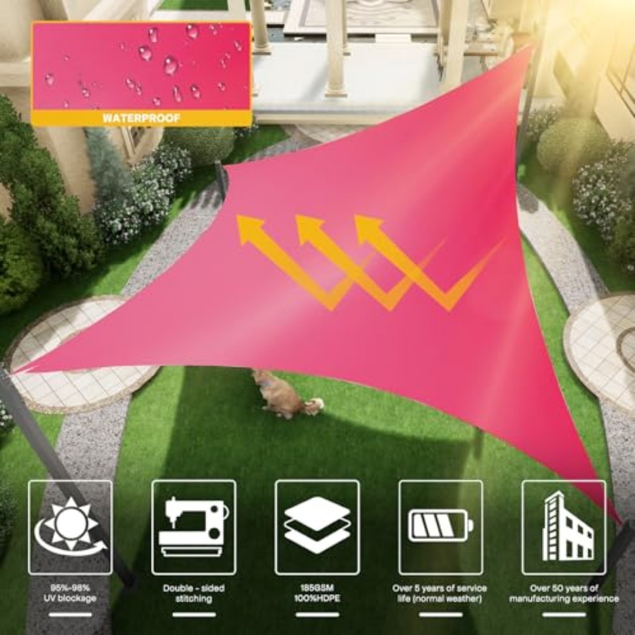 Waterproof Sun Shade Sail, 95% – Sun Sail Shade recenzja i cena