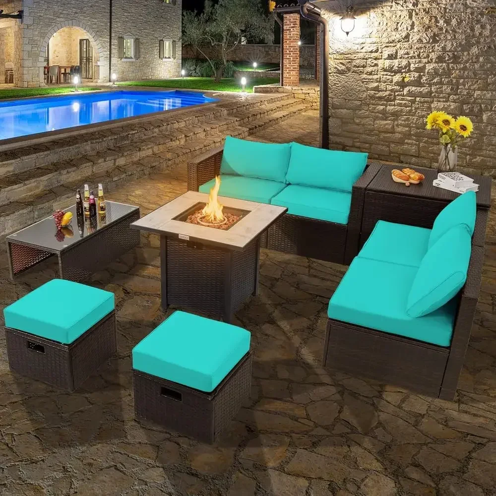 9-Piece Outdoor Patio Furnitur – Outdoor Furniture Fire Pit recenzja i cena
