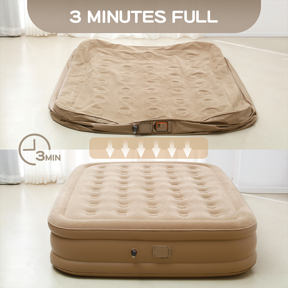 Queen Air Mattress with Built  – Outdoor Furniture Sofa recenzja i cena