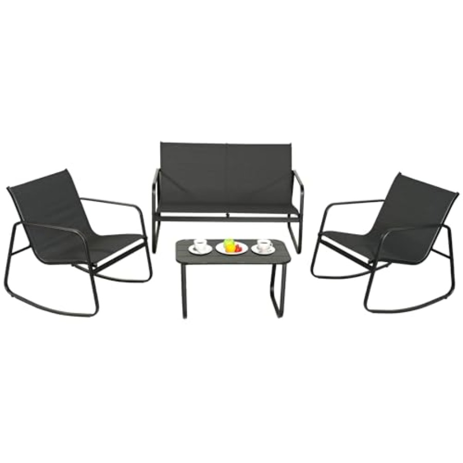 GEONKAI 4 Piece Patio Furnitur – Outdoor Furniture For Patio recenzja i cena