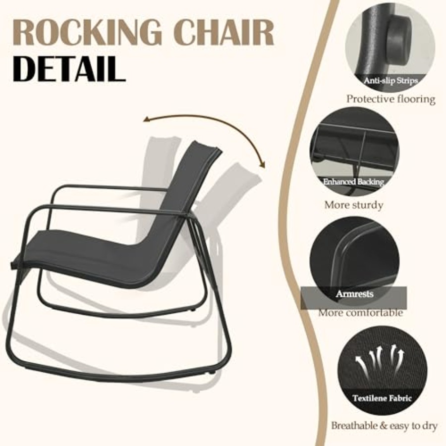 GEONKAI 4 Piece Patio Furnitur – Outdoor Furniture For Patio recenzja i cena