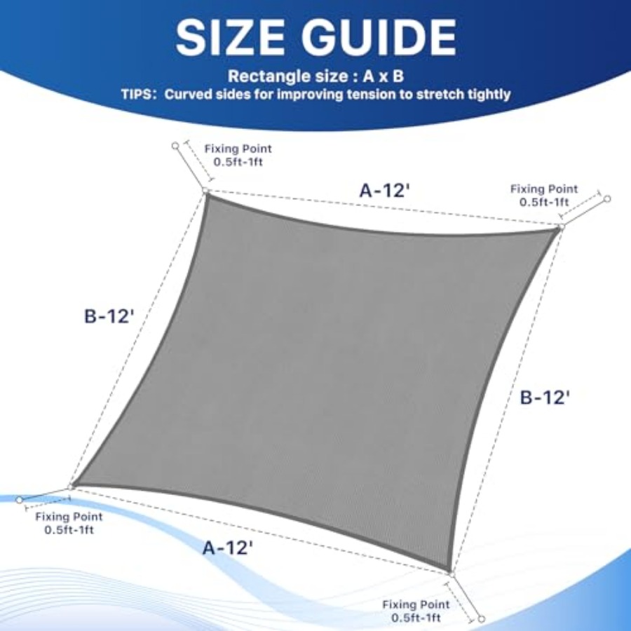 Sun Shade Sail, UV Protection  – Sun Sail Shade recenzja i cena