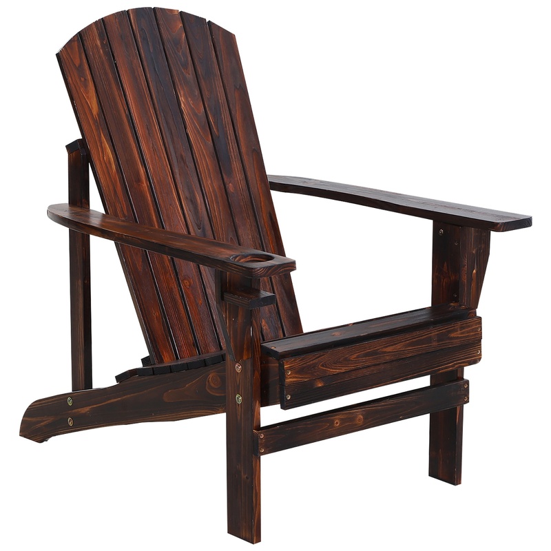 Outsunny Wooden Adirondack Cha – Outdoor Furniture Fire Pit recenzja i cena