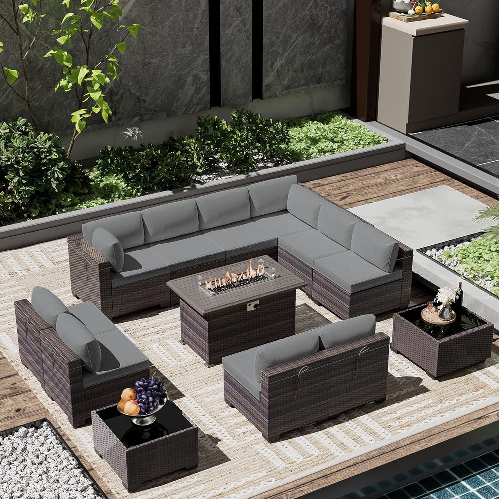 13-Piece Outdoor Sectional Pat – Outdoor Furniture Fire Pit recenzja i cena