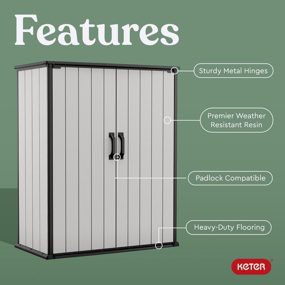 Resin Outdoor Storage Shed, 4. – Outdoor Furniture For Patio recenzja i cena