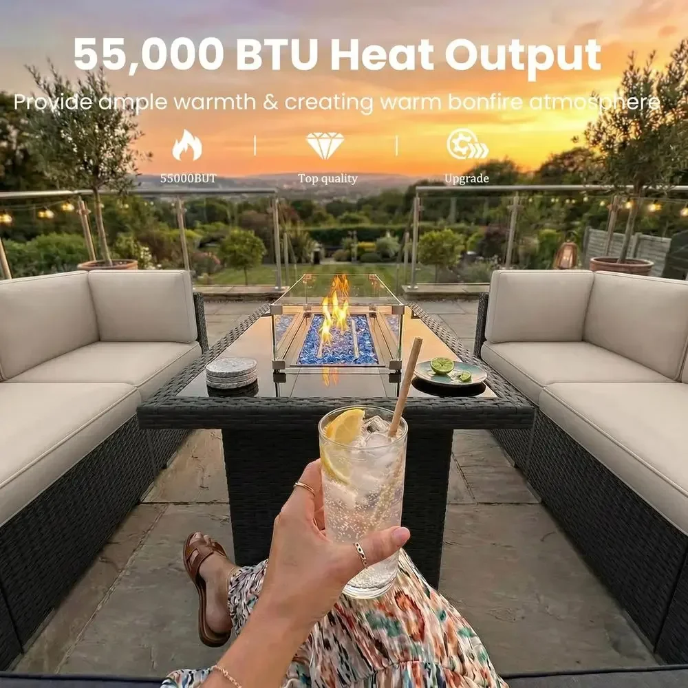 8-Piece Outdoor Patio Furnitur – Outdoor Furniture Fire Pit recenzja i cena