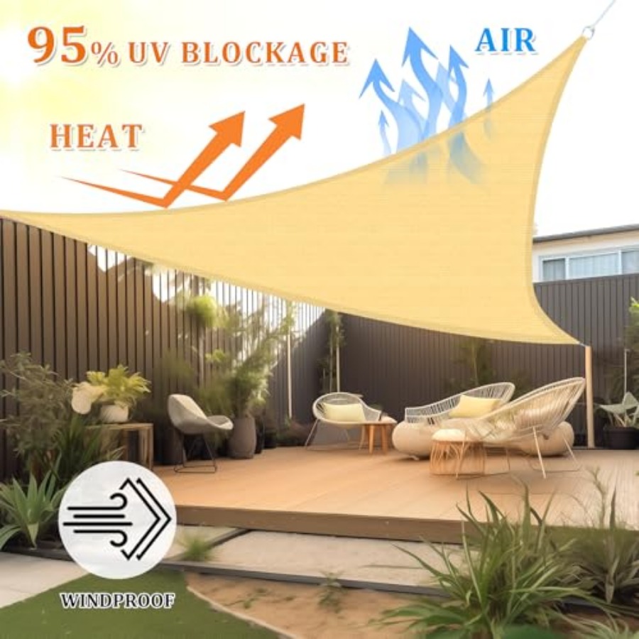 Sun Shade Sail 20'X20'X20' Per – Sun Sail Shade recenzja i cena