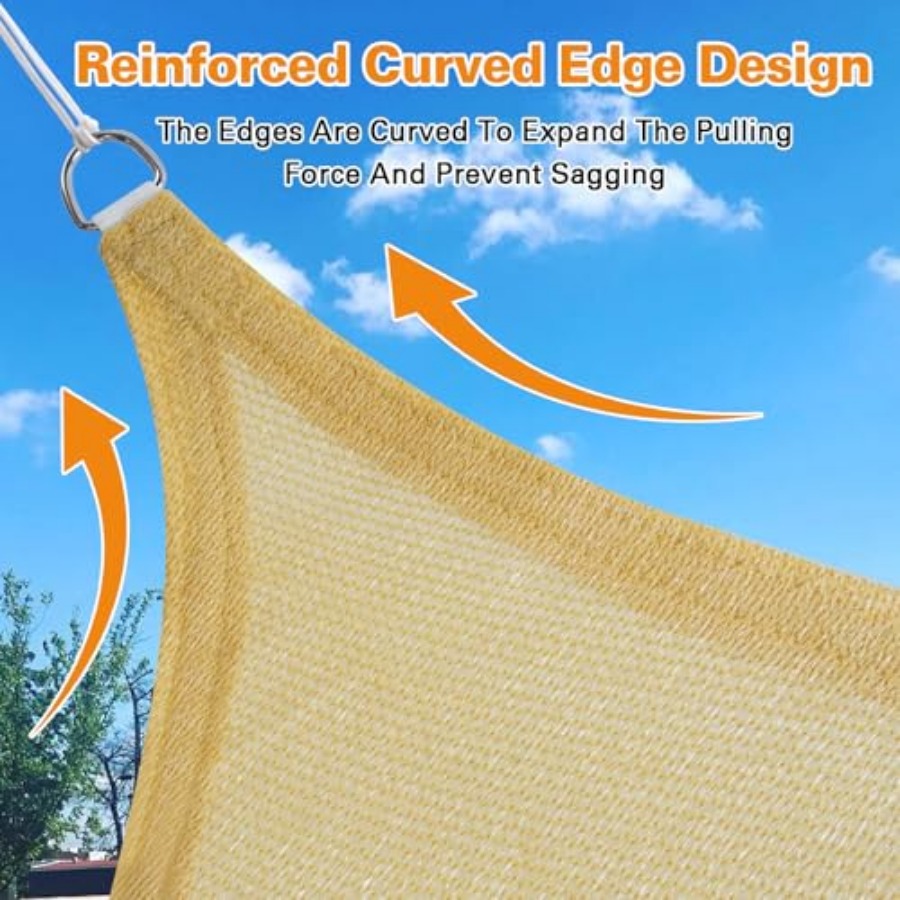 Sun Shade Sail, 12'X20' Sand R – Sun Sail Shade recenzja i cena