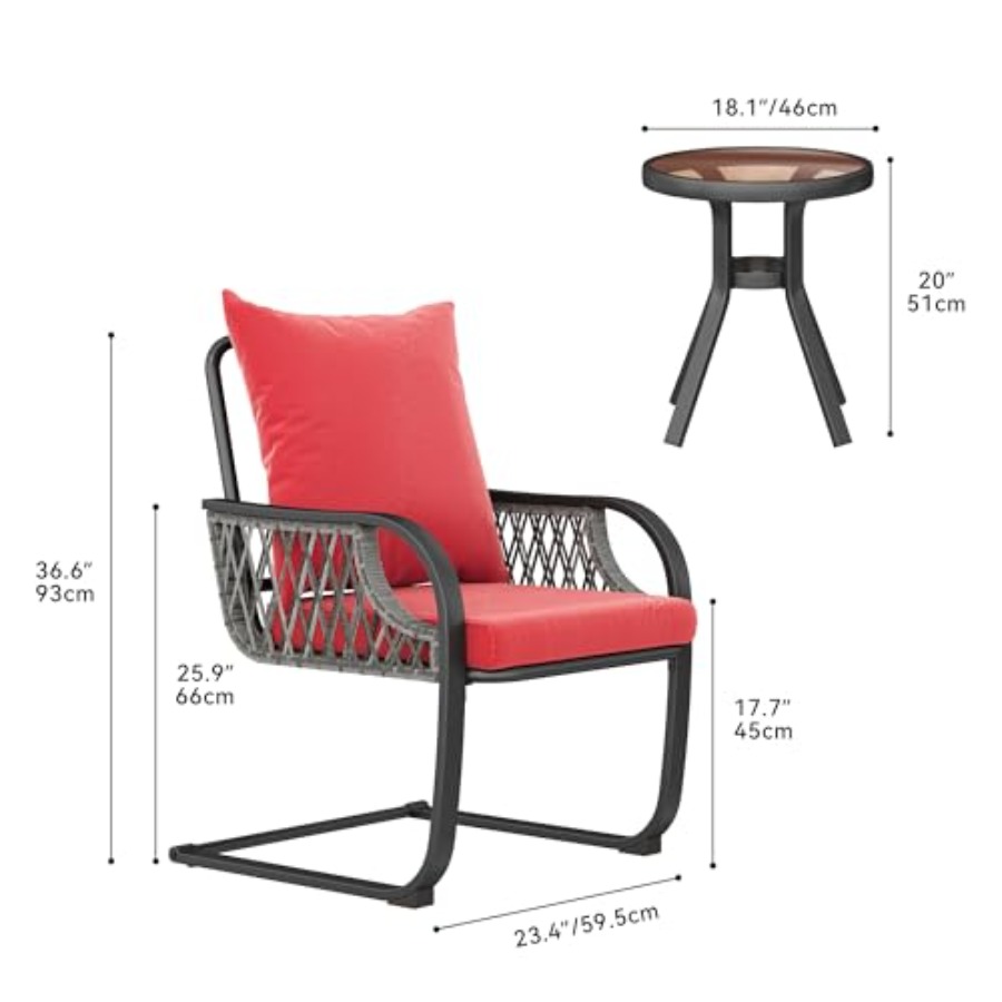 YITAHOME 3-Piece Outdoor Patio – Outdoor Furniture For Patio recenzja i cena
