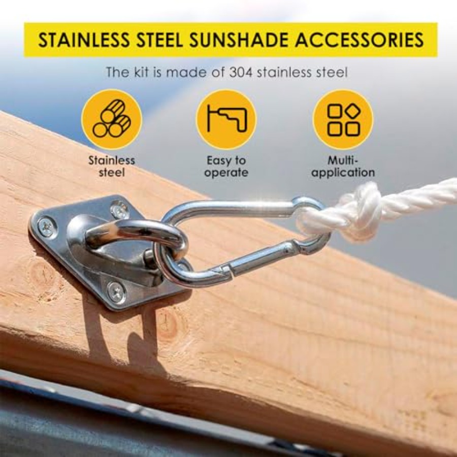 400Pcs Sun Shade Hardware Kit  – Sun Sail Shade recenzja i cena