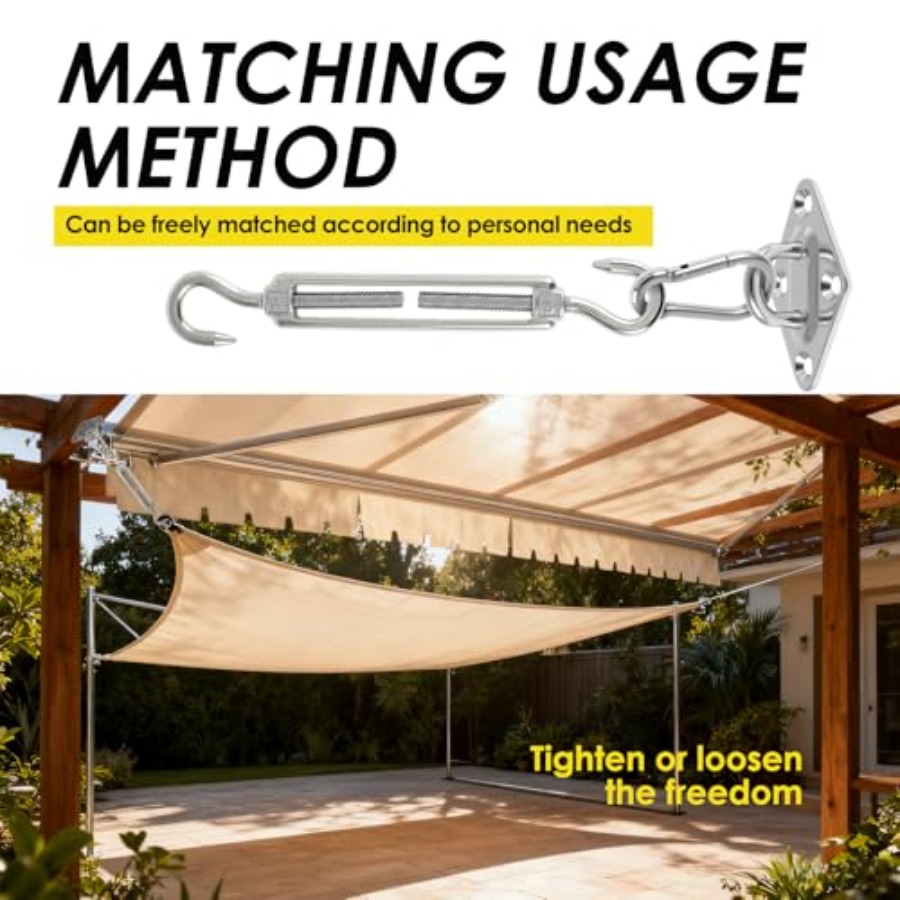 400Pcs Sun Shade Hardware Kit  – Sun Sail Shade recenzja i cena