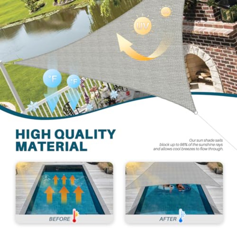 22' x 22' x 22' Sun Shade Sail – Sun Sail Shade recenzja i cena