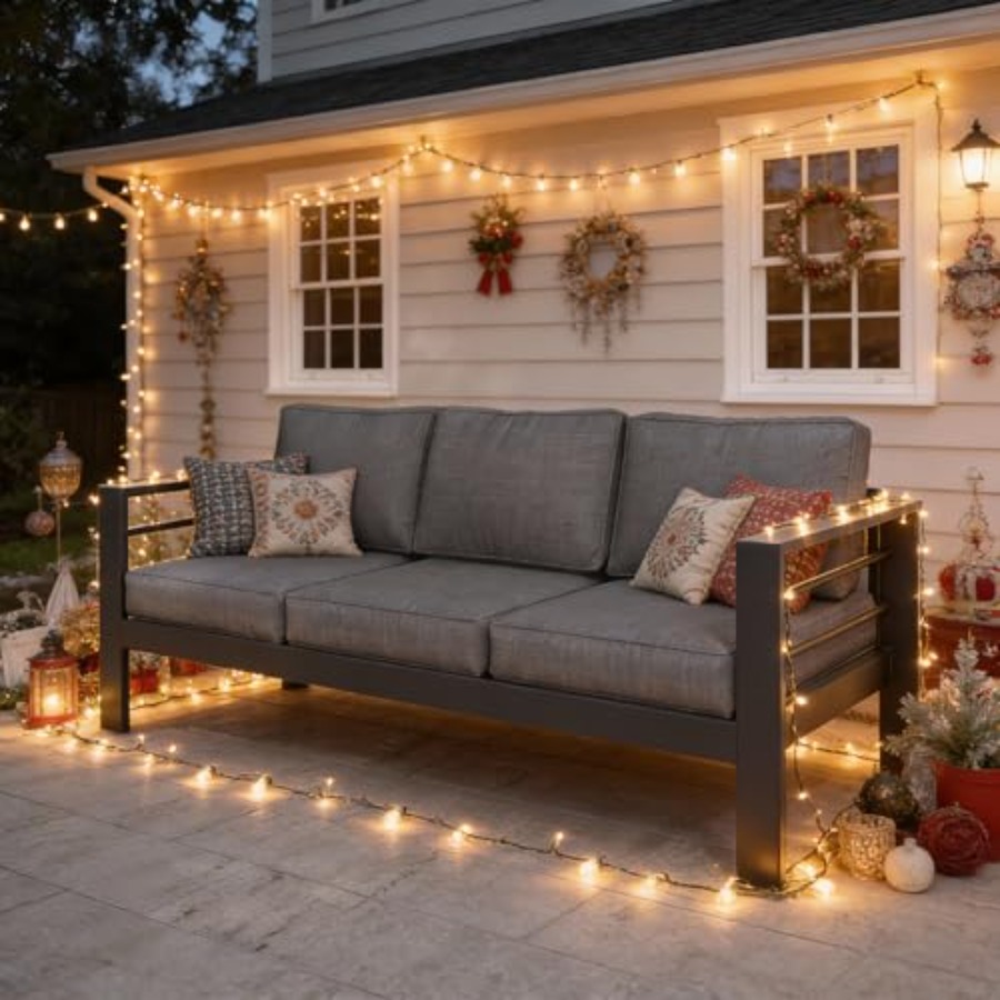 Outdoor Couch Aluminum Patio F – Outdoor Furniture Without Cushions recenzja i cena