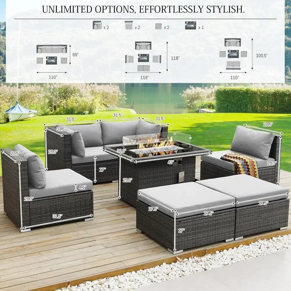 6-Person Weather-Resistant Out – Outdoor Furniture Fire Pit recenzja i cena