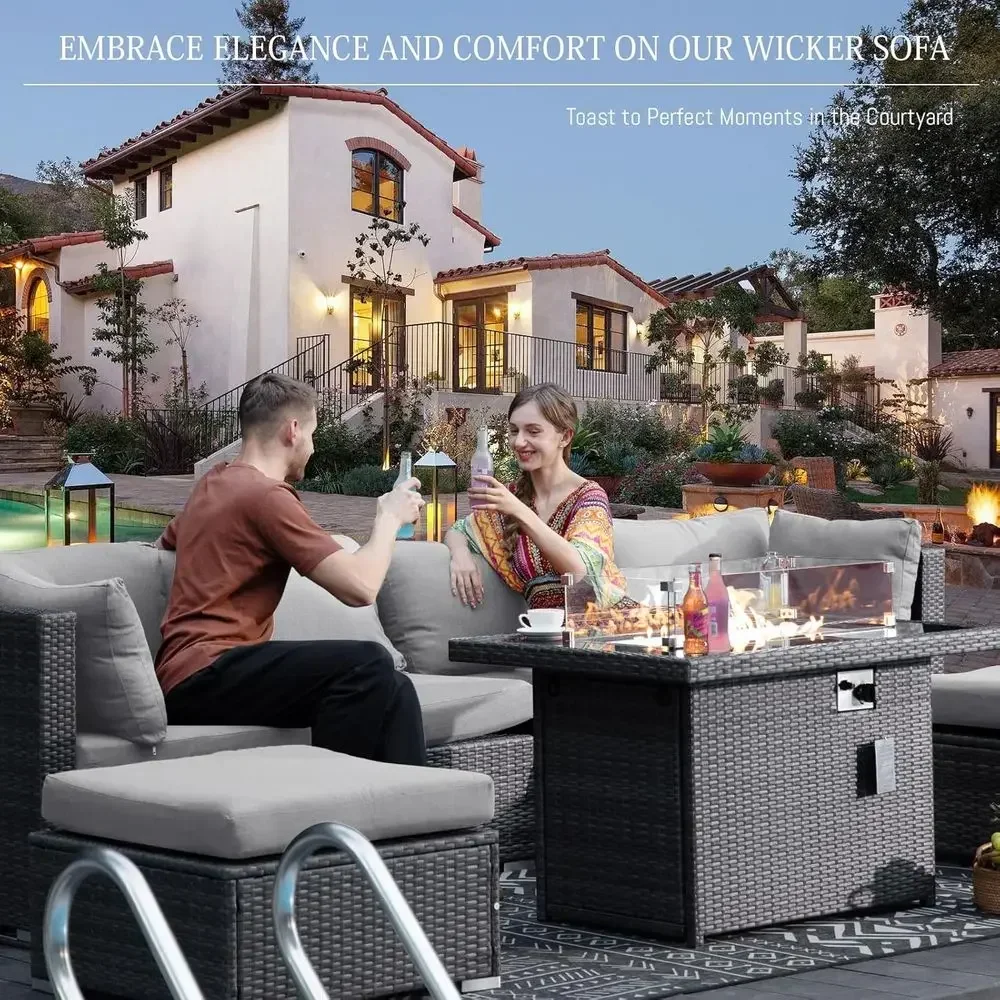 6-Person Weather-Resistant Out – Outdoor Furniture Fire Pit recenzja i cena