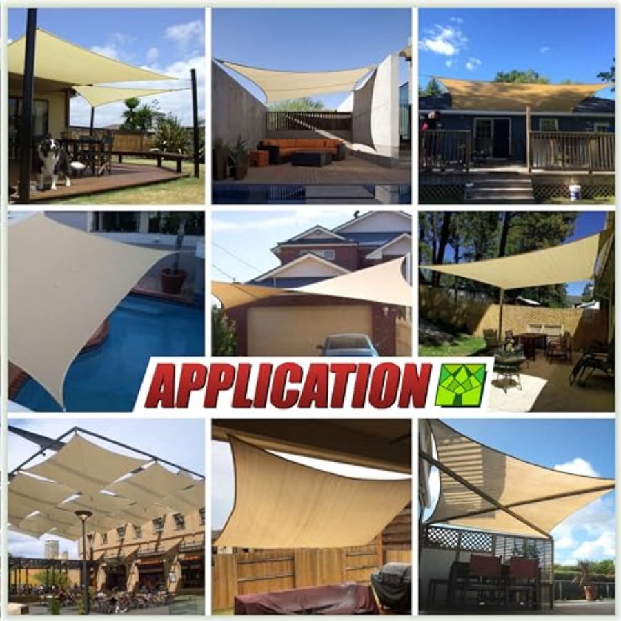 8' x 16' Grey Sun Shade Sail R – Sun Sail Shade recenzja i cena