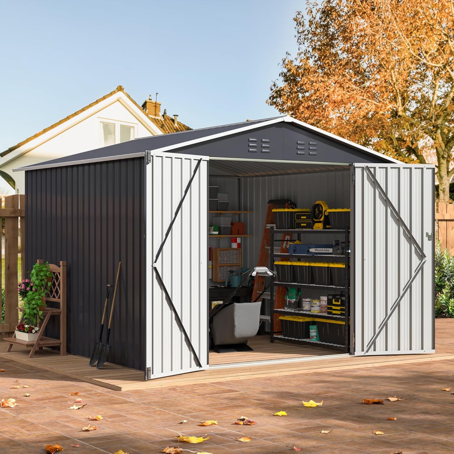8x8 FT Outdoor Storage Shed, U – Outdoor Furniture For Patio recenzja i cena